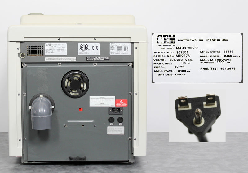 CEMMARS Xpress230/60加速反应微波文摘Oven90750