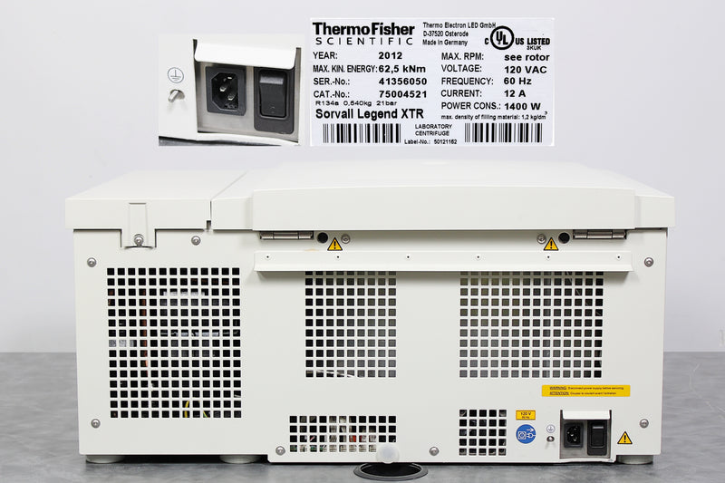 热索瓦尔图例 XTR冷冻计算机离心机75004521